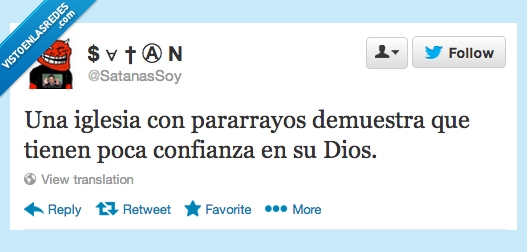 pararrayos,dios,confianza,poca,Sospechoso,Rayos,Iglesias,Twitter