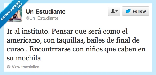 instituto decepción exámenes estudiante alumno