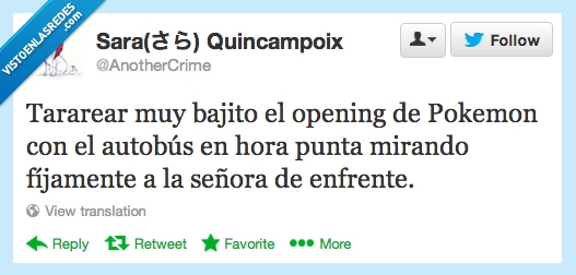 tararear,pokemon,autobus,hora punta,señora,mirar