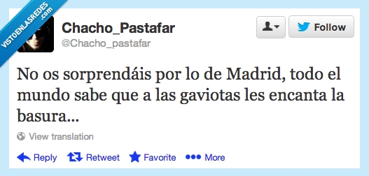 partido popular,pp,gustar,peperos,gaviotas,ratas,basura,Madrid