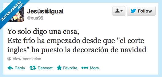 frío,navidad anticipada,El corte ingles,navidad,no calor