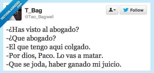 abogado,colgado,chiste,humor,negro,juicio,ganar,matar,ganado
