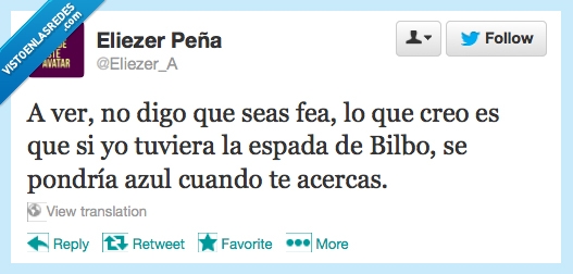 dardo,espada,azul,poner,pondria,bilbo,hobbit,orco,fea