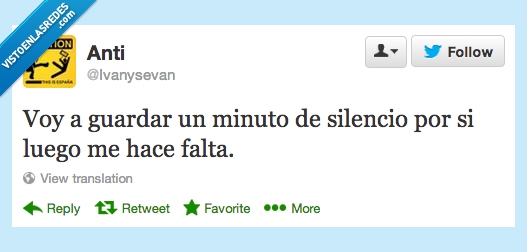 frases,guardar,silencio,humor,minuto,twitter,luego,falta