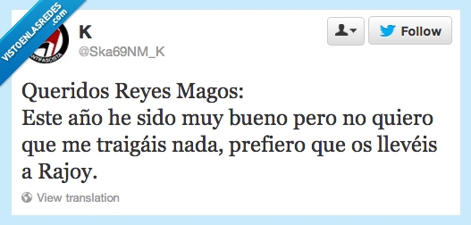 llevar,rajoy,regalo,reyes magos,querido