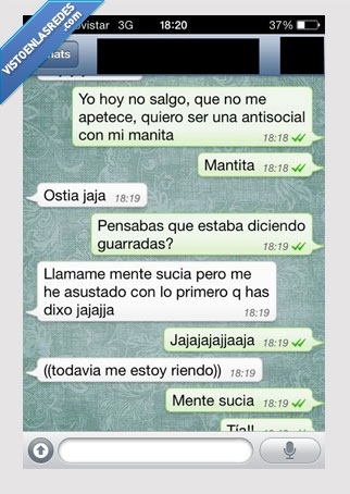 mente sucia,whatsapp,movil,mantita,typo,equivocarse