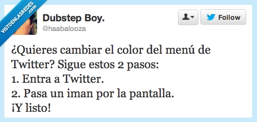 Twitter,color,menu,iman,pantalla,dos pasos,cambiar