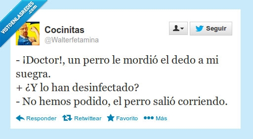 corriendo,doctor,perro,mordió,dedo,suegra,desinfectado,hemos,podido,salió