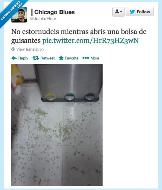 desastre,liarla parda,desparramar,sucia,cocina,guisantes,estornudar,bolsa