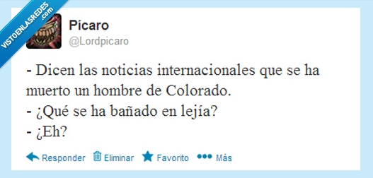 noticias,muerte,hombre,internacional,américa,Colorado,decolorado,decolorar,lejia