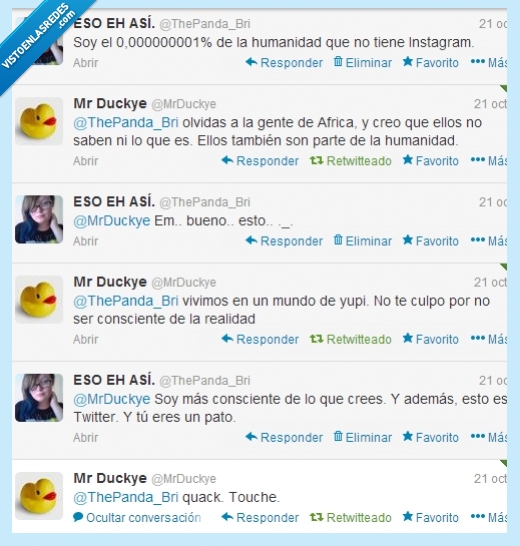 twitter,nada tiene sentido,pato,instagram,eres,quack