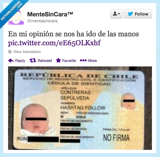 chile,hijo,bebe,nombre,hashtag