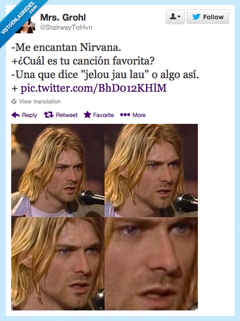 jalou,gusta,smells like teen spirit,cancion,kurt cobain