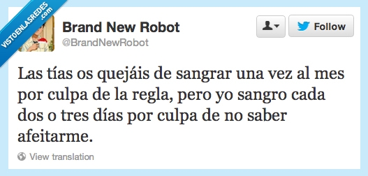 twitter,regla,afeitarse,mujeres,hombres