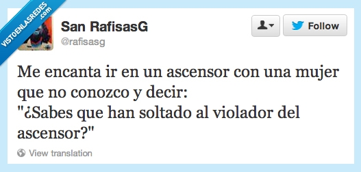 soltado,desconocidas,señoras,ascensor,violador