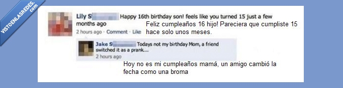 hijo,madre,publicación,cumpleaños,olvidadiza,facebook,madre del año