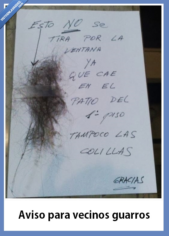 chica morena de pelo largo detected,pelos,colillas,pelusa,patio,ventana,vecinos