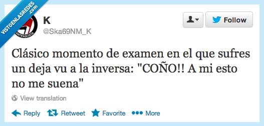 sonar,recordar,inversa,reves,suena,dejavu,sufrir,sufres,examen,momento,clasico