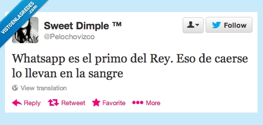 Rey,WhatsApp,caída,primos,fallar