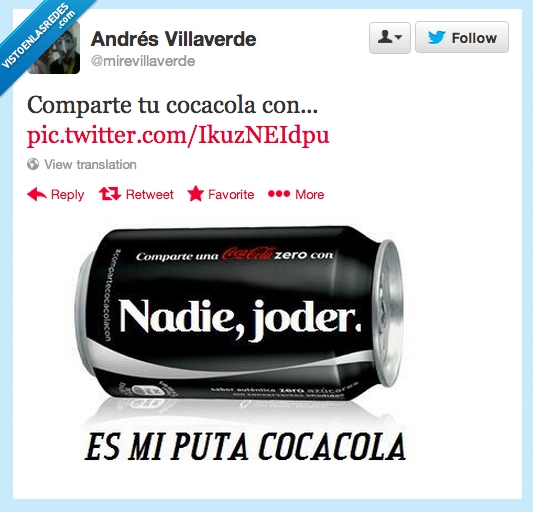 comparte tu cocacola con,negra,nadie,compartir,Coca cola,zero