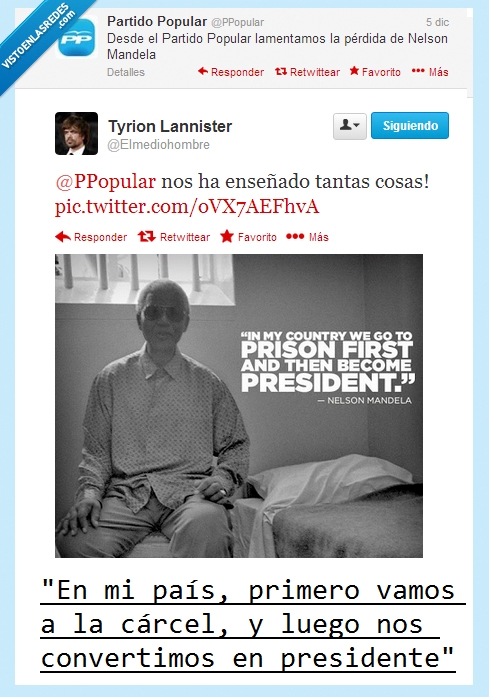 carcel,presidente,sentir,pesame,corruptos,PP,Mandela