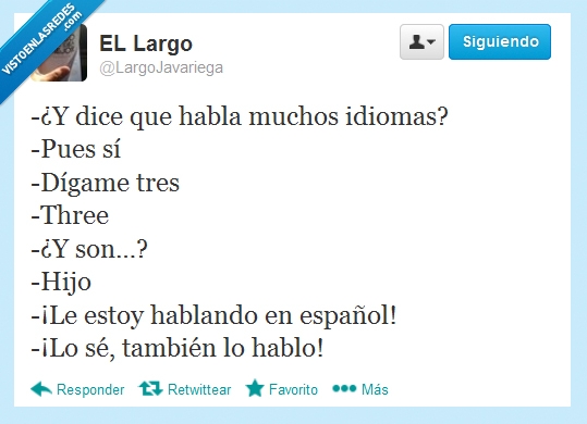 idiomas,inglés,three,son,hijo,español