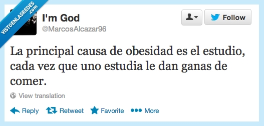 Obesidad,causa,estudiar,malo,hambre,comer,entra