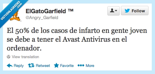 infartos,Avast,susto,muerte,no funciona