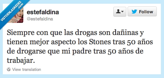 dañinas,drogas,malas,stones,50 años,trabajar,aspecto,mejor,rolling,padre
