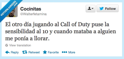 jugar,matar,sensibilidad,call of duty,cod,llorar,subir