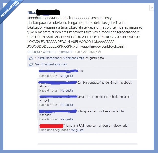 Choni,RAE,letra,ortografia,robar,movil,galaxy