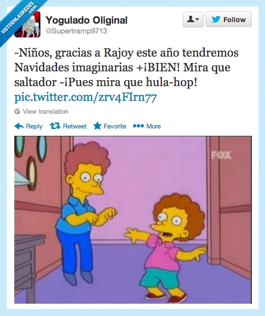 los simpson,navidad,no regalos,crisis,Rajoy