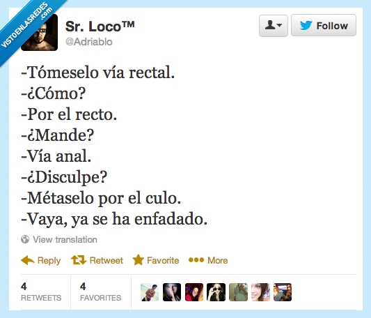 rectal,recto,medicina,medico,farmacia,sr loco,supositorio,meter,enfadado