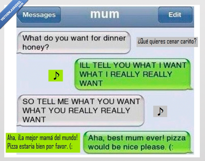 whatsapp,wannabe,spice girls,cantar,cancion,madre