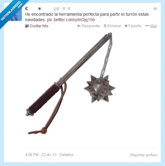 Navidad,turrón,partir,mazo,medieval,duro