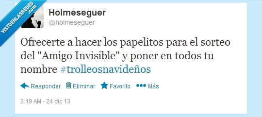 tu nombre,todos,papelitos,Amigo Invisible,Holmeseguer,organizar