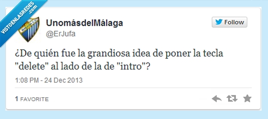 tecla,delete,intro,borrar,al lado,enviar,borrando