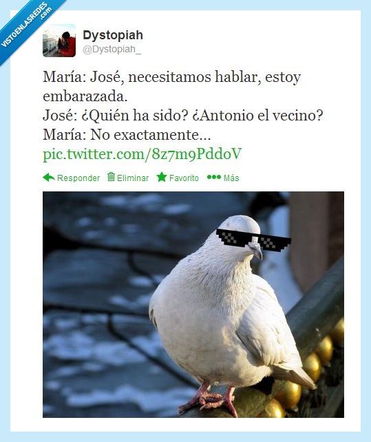 paloma,navidad,cuernos,maria,jesus,jose,deal with it