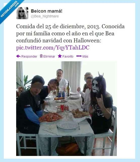 navidad,black,metal,vestir,metalera,oscura,darks,maquillaje,halloween,confundir