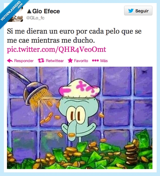 pelo,dinero,ducha,millonaria