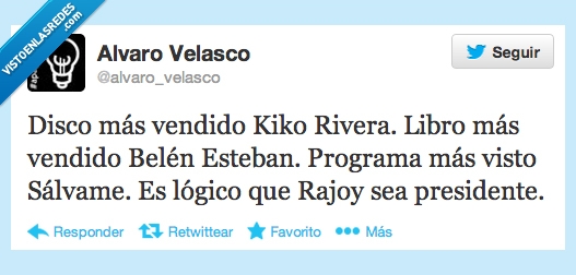 Kiko River,Telecinco,Mariano Rajoy,España,Verdad,Pais de incultos,Belen Esteban