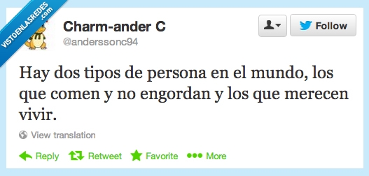envidia,tweet,vivir,comer,engordar