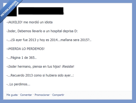 Facebook,nochevieja,año nuevo,subnormales,topicos,años,2014