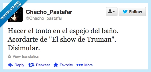 sonreir,espejo,disimular,Show de Truman,paranoia