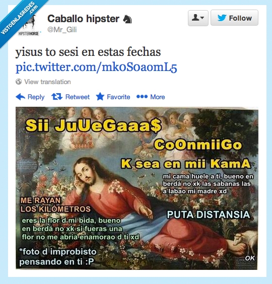 jesucristo,twitter,cani,distancia,en mi cama