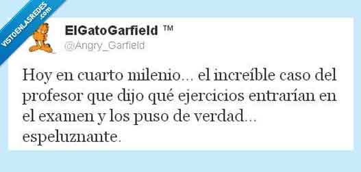 cuarto milenio,profesor,examen,deberes