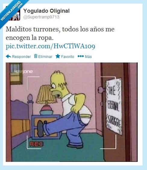 los simpson,ropa,navidad,comilonas,turrones