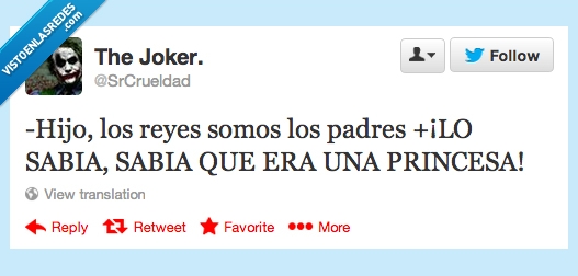 reyes,regalos,srcrueldad,princesa,hijo,algo afeminadillo