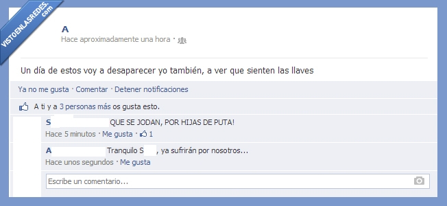 perder,sientan,saber,perdidas,venganza,llaves