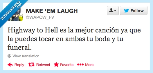 poner,boda,entierro,funeral,autopista al infierno,acdc,misma